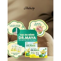 Gạc rơ lưỡi, Gạc đa năng  DR.MAYA có thể vệ sinh được Mắt, Mũi, Tai, Khoang Miệng an toàn cho bé.