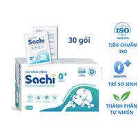 Gạc rơ lưỡi Sachi cho trẻ sơ sinh hộp 30 gói