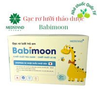 Gạc rơ lưỡi trẻ em Babi moon từ Thảo dược - Vệ sinh miệng cho trẻ nhỏ, trẻ sơ sinh an toàn MEDSTAND.