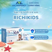 Gạc rơ lưỡi trẻ em Richi Kids nhập khẩu Nhật Bản, làm sạch lưỡi và các mảng bám, cặn sữa, vi khuẩn