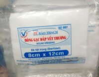 Gạc Y Tế - Bông Gạc Đắp Vết Thương 8cm x 12cm Bảo Thạch