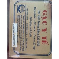 Gạc y tế tiệt trùng 5cmx6cmx8 lớp An Lành hộp 100 túi (1 cái/gói, 10 gói/túi)