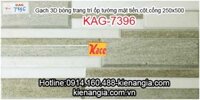 Gạch 3d bóng ốp cột,cổng 250x500 KAG-7396