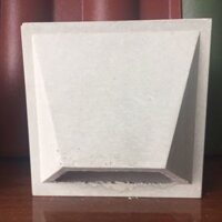 Gạch bánh ú bông gió mỹ thuật màu trắng
