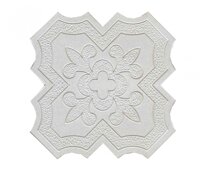 Gạch Bê tông sợi hoa 01 - Trằng Vĩnh Cửu, 350x350x20mm