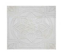 Gạch Bê tông sợi sen - Trắng Vĩnh Cửu, 400x400x20mm