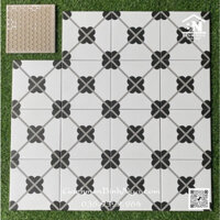 Gạch bông cổ điển 20x20 lát nền phòng khách LZ02