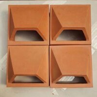 Gạch bông gió đỏ đất nung Bánh ú