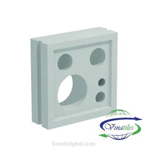 Gạch bông gió trắng Vina N006