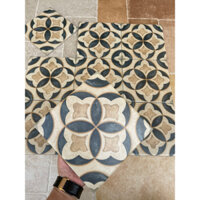 Gạch bông men 20x20 họa tiết hot nhất 2023 xương đá Granit hàng nhập khẩu, ốp lát trang trí nội ngoại thất, spa, cafe