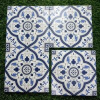 Gạch Bông Men 20x20cm Nhập Khẩu ốp trang trí quán cafe, quầy bar, phòng bếp, mang phong cách cổ điển và hiện đại