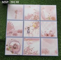 Gạch bông men nung hồng CQ 20130