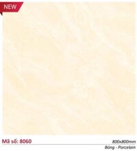 Gạch Catalan 80x80 Lát Nền Bóng Kính Vàng Vân Mây 8060
