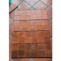 Gạch cổ ốp tường đất nung 10x10x1.2cm , gạch giả cổ gốm đỏ 100x100x12mm