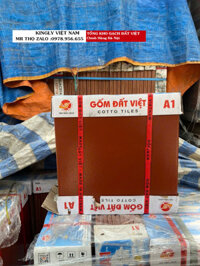 Gạch Đỏ lát sân tráng men đất việt 30x30 cm A1