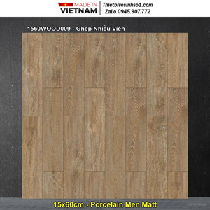 Gạch giả gỗ 150x600 Đồng Tâm 1560WOOD009