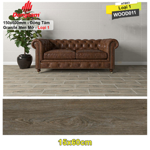 Gạch giả gỗ 150x600 Đồng Tâm 1560WOOD011