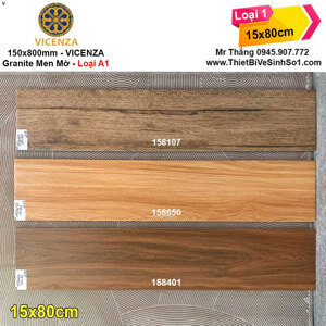 Gạch giả gỗ 15x80 Vicenza VC 158107