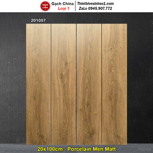 Gạch giả gỗ Trung Quốc 20x100 201007