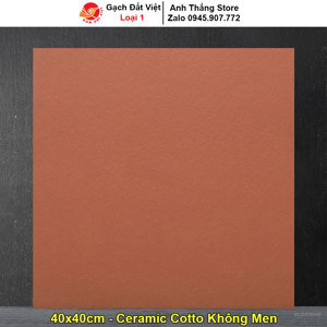 Gạch gốm cotto Đất Việt 40x40