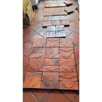 Gạch gốm đông á họa tiết kt 150x150mm - Gạch trang trí đất nung Việt Nam