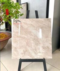 Gạch granite 600x600 màu kem vân đá - Gạch granite giá rẻ