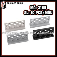 Gạch Hàng Rào Phụ Kiện Nhựa MOC Đồ Chơi Lắp Ráp Mô Hình Sáng Tạo Trí Tuệ Combo 10 Viên 3185