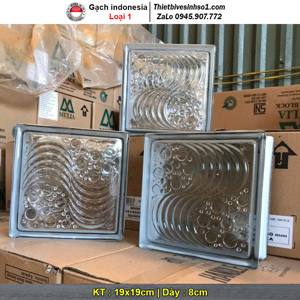 Gạch kính lấy sáng Indonesia bọt biển 19x19