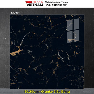 Gạch lát nền men kim cương 80x80 Viglacera MD 801