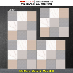 Gạch lát nền nhà tắm Viglacera 30×30 UB304