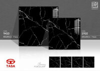 Gạch lát nền Tasa 60x60 5950 ( Đen vân trắng)