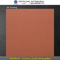 Gạch Lát Sân Cotto Hạ Long 40x40 Đỏ Thường