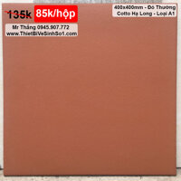 Gạch Lát Sân Cotto Hạ Long 40x40 Đỏ Thường