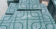 Gạch Lát Vỉa Hè 40x40 Terrazzo Mắt Phụng Xanh