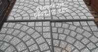 Gạch Lát Vỉa Hè 40x40 Terrazzo Cánh Quạt Xám