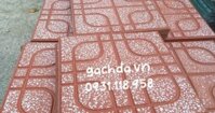 Gạch Lát Vỉa Hè 40x40 Terrazzo Mắt Phụng Đỏ