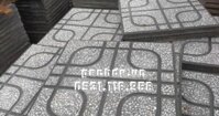 Gạch Lát Vỉa Hè 40x40 Terrazzo Mắt Phụng Xám