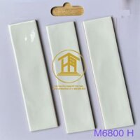 Gạch Mosaic 0.6x28cm thẻ gợn sóng màu trắng M6800H