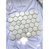 Gạch mosaic gốm lục giác G7010 men bóng vân mây ốp lát trang trí nhà hàng, khách sạn, nội ngoại thất, chống thấm nước