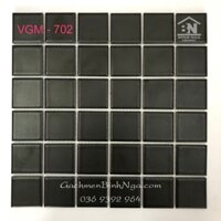 Gạch Mosaic gốm sứ đen mờ VGM702