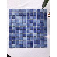 Gạch mosaic gốm sứ men sần trộn màu chip nhỏ ốp bể bơi, ốp bể sục, ốp tường bếp, phòng tăm...
