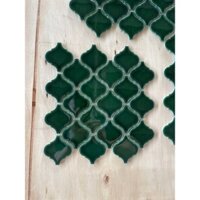 Gạch Mosaic Lồng Đen Màu Xanh Lá