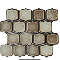 Gạch mosaic lồng đèn nâu cổ, gạch dán tường trang trí cao cấp, gạch mosaic ốp lát resort