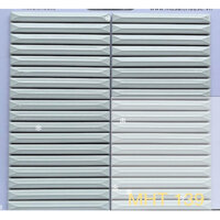 Gạch mosaic que đầu tròn màu xám ốp trâng trí nội ngoại thất...