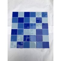 Gạch mosaic thủy tinh mix màu 48x48 ốp bể bơi, bể sục, bể cá, gạch chống thấm tốt, dễ vệ sinh, hàng sẵn kho, gạch giá rẻ