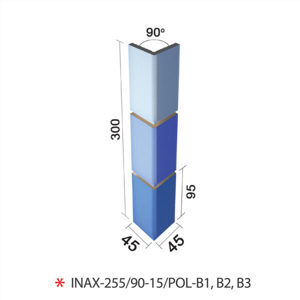 Gạch ốp bể bơi Inax góc INAX-255/90-15/POL-B1, B2, B3