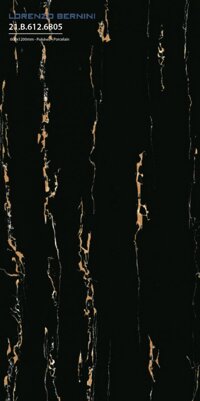 Gạch ốp lát Bernini 60×120 mã 6805 đen chớp vàng