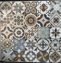 Gạch ốp lát  TASA 80×80 bông rối màu vàng 8968