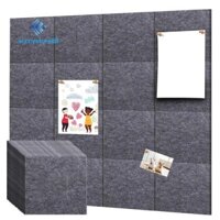 Gạch ốp tường bảng mạch Cork với 60 chân đẩy và nhãn dính có thể tháo rời an toàn cho bảng tin văn phòng