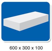 Gạch siêu nhẹ - Gạch bê tông khí chưng áp  AAC 600x300x100